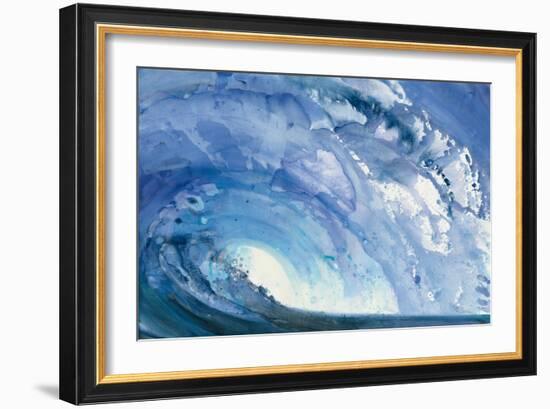 Barrel Wave-null-Framed Art Print