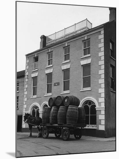 Barrells in Irish Village Used During the Filming of "Moby Dick"-Carl Mydans-Mounted Photographic Print