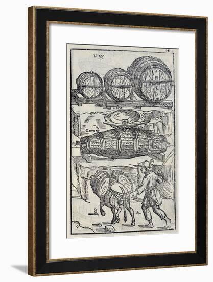 Barrels and Casks from the Twenty Days of Agriculture and the Pleasures of the Villa-null-Framed Giclee Print