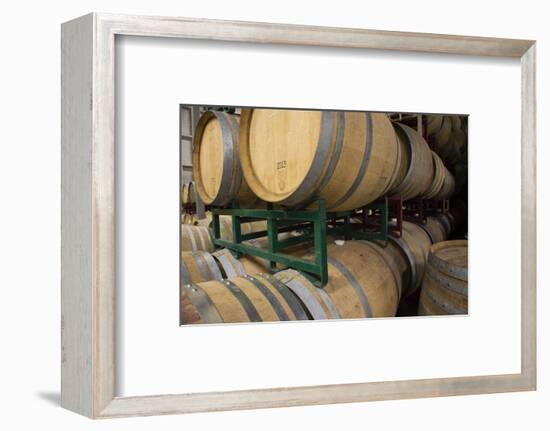 Barrels in winery, Newport Beach, Orange County, California, USA-Panoramic Images-Framed Photographic Print