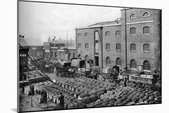 Barrels of Molasses, West India Docks, London, 1926-1927-Langfier-Mounted Giclee Print