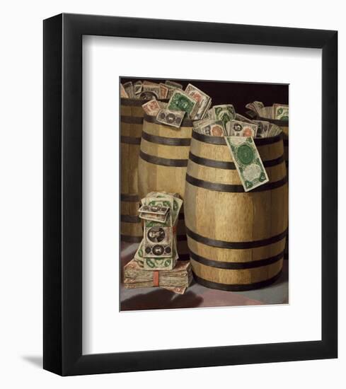 Barrels of Money-Victor Dubreuil-Framed Premium Giclee Print