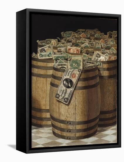 Barrels of Money-Victor Dubreuil-Framed Premier Image Canvas