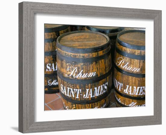 Barrels of Rum, French Antilles, West Indies, Central America-Bruno Barbier-Framed Photographic Print