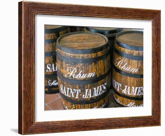 Barrels of Rum, French Antilles, West Indies, Central America-Bruno Barbier-Framed Photographic Print