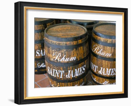 Barrels of Rum, French Antilles, West Indies, Central America-Bruno Barbier-Framed Photographic Print