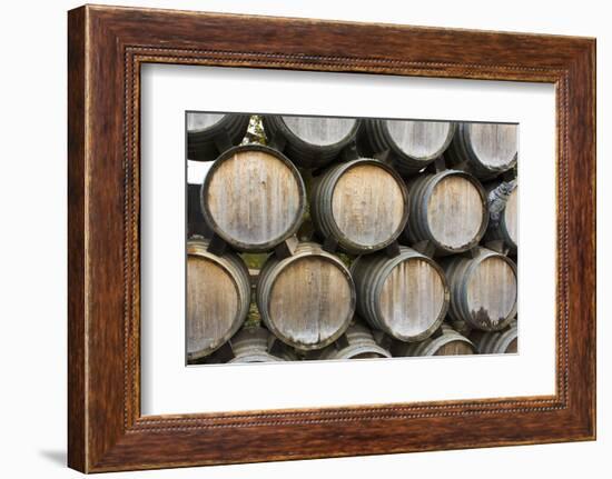 Barrels of wine, Kunde Winery, Sonoma Valley, California-Bill Bachmann-Framed Photographic Print