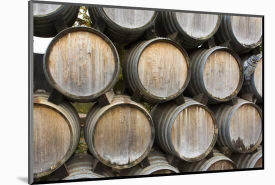 Barrels of wine, Kunde Winery, Sonoma Valley, California-Bill Bachmann-Mounted Photographic Print
