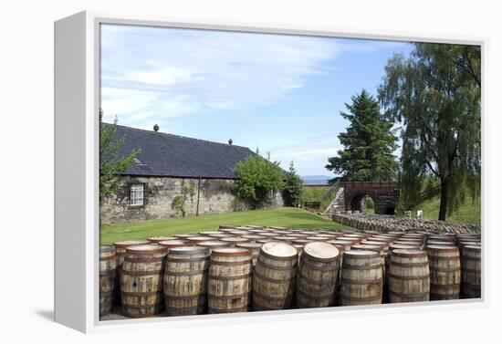 Barrels Waiting to Be Filled, Glenmorangie Distillery, Tain, Scotland-Lynn Seldon-Framed Premier Image Canvas