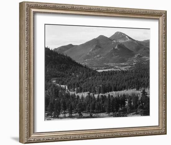 Barren mountains, Rocky Mountain National Park, Colorado, ca. 1941-1942-Ansel Adams-Framed Art Print