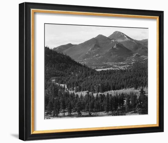 Barren mountains, Rocky Mountain National Park, Colorado, ca. 1941-1942-Ansel Adams-Framed Art Print