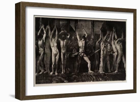 Barricade, 1918-George Wesley Bellows-Framed Giclee Print