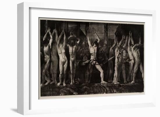 Barricade, 1918-George Wesley Bellows-Framed Giclee Print