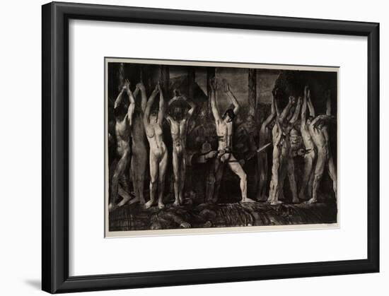 Barricade, 1918-George Wesley Bellows-Framed Giclee Print