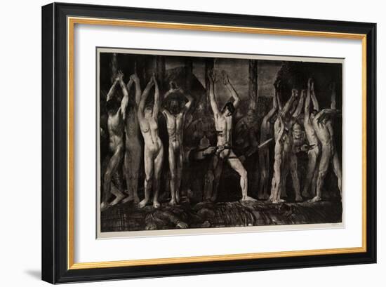 Barricade, 1918-George Wesley Bellows-Framed Giclee Print