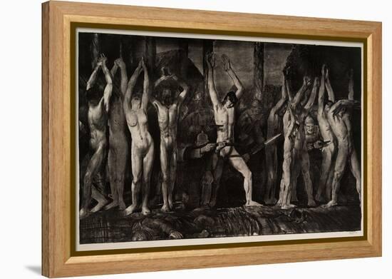 Barricade, 1918-George Wesley Bellows-Framed Premier Image Canvas