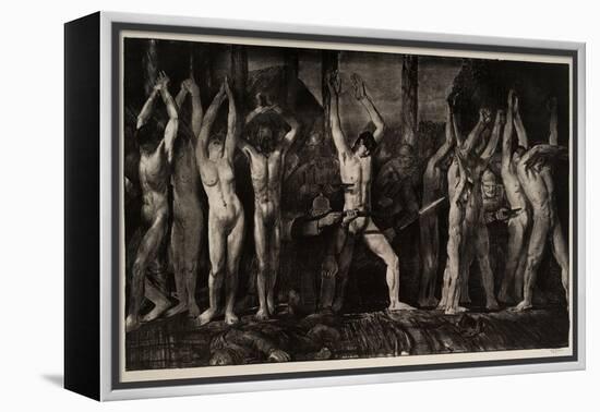 Barricade, 1918-George Wesley Bellows-Framed Premier Image Canvas