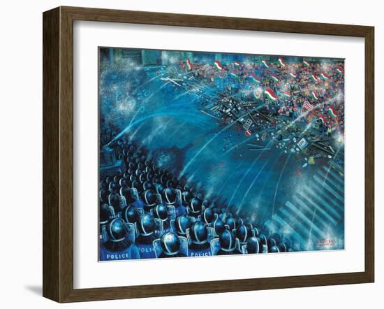 Barricade, 2006-Tamas Galambos-Framed Giclee Print