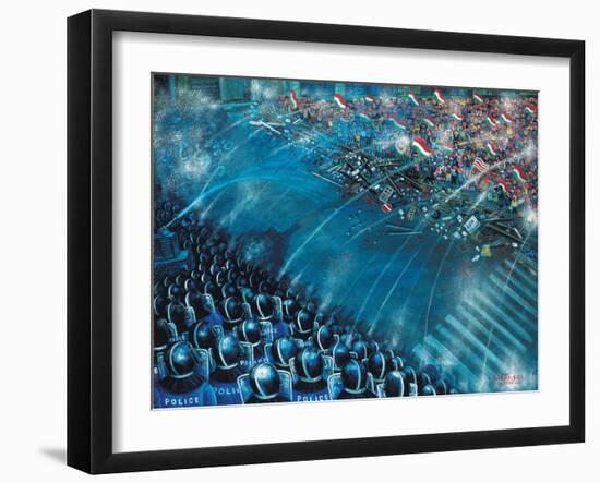 Barricade, 2006-Tamas Galambos-Framed Giclee Print