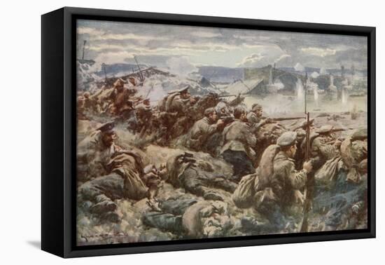 Barring the Way: an Heroic Russian Rearguard During the Great Polish Retreat-Arthur C. Michael-Framed Premier Image Canvas