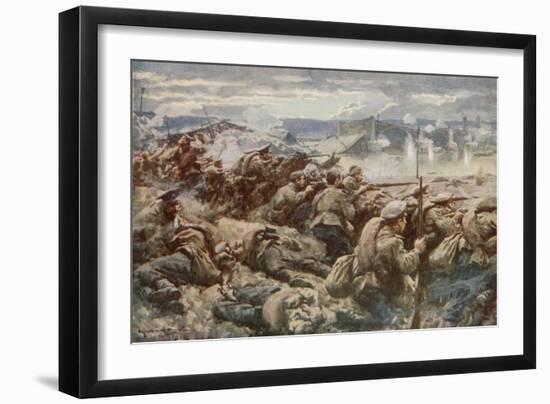 Barring the Way: an Heroic Russian Rearguard During the Great Polish Retreat-Arthur C. Michael-Framed Giclee Print