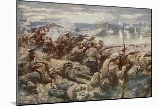 Barring the Way: an Heroic Russian Rearguard During the Great Polish Retreat-Arthur C. Michael-Mounted Giclee Print