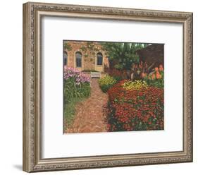 Barrington Court Gardens Somerset-Richard Harpum-Framed Art Print