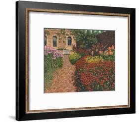 Barrington Court Gardens Somerset-Richard Harpum-Framed Art Print