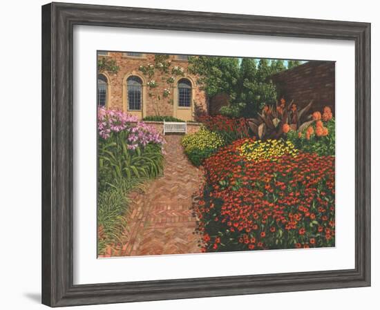 Barrington Court Gardens Somerset-Richard Harpum-Framed Art Print