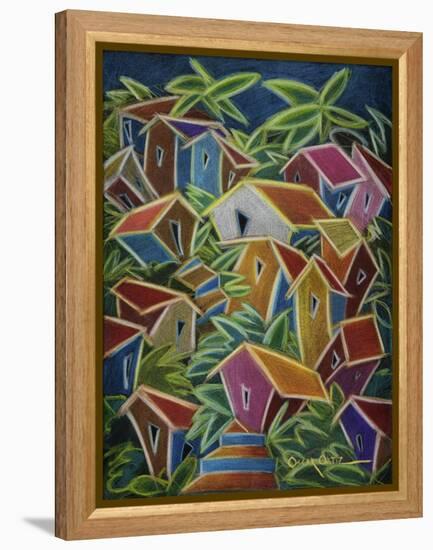 Barrio Lindo-Oscar Ortiz-Framed Premier Image Canvas