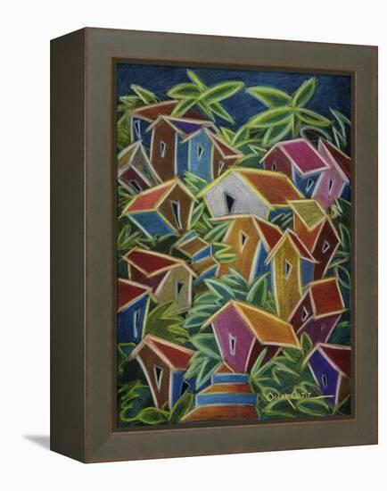 Barrio Lindo-Oscar Ortiz-Framed Premier Image Canvas