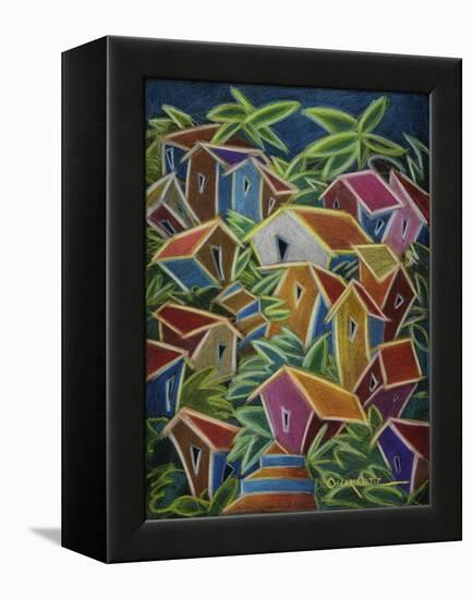 Barrio Lindo-Oscar Ortiz-Framed Premier Image Canvas