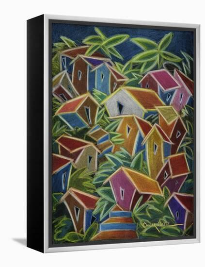 Barrio Lindo-Oscar Ortiz-Framed Premier Image Canvas