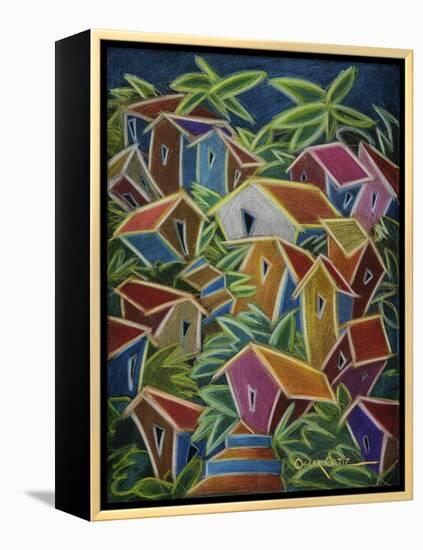 Barrio Lindo-Oscar Ortiz-Framed Premier Image Canvas