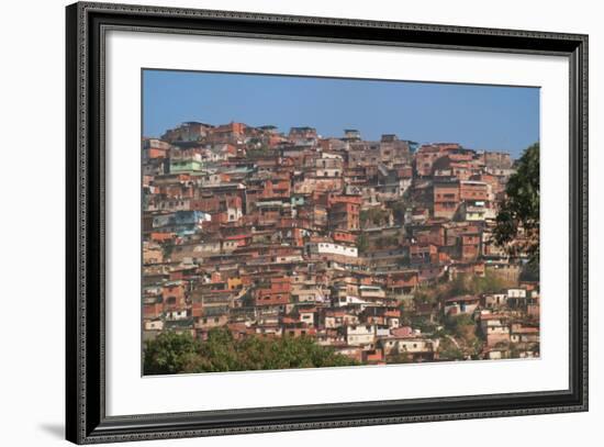 Barrios, Slums of Caracas on the Hillside, Caracas, Venezuela-Keren Su-Framed Photographic Print