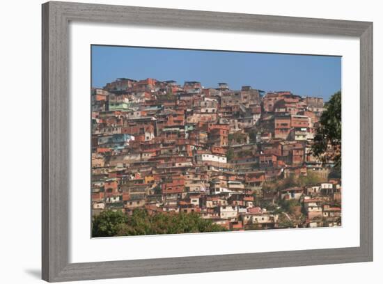 Barrios, Slums of Caracas on the Hillside, Caracas, Venezuela-Keren Su-Framed Photographic Print