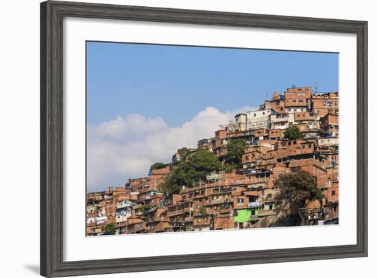 Barrios, Slums of Caracas on the Hillside, Caracas, Venezuela-Keren Su-Framed Photographic Print