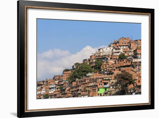 Barrios, Slums of Caracas on the Hillside, Caracas, Venezuela-Keren Su-Framed Photographic Print