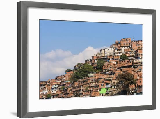 Barrios, Slums of Caracas on the Hillside, Caracas, Venezuela-Keren Su-Framed Photographic Print