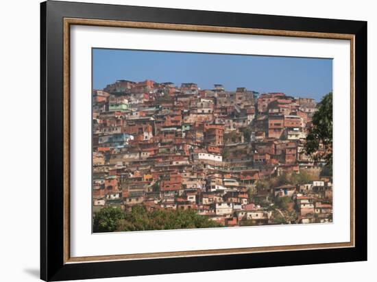 Barrios, Slums of Caracas on the Hillside, Caracas, Venezuela-Keren Su-Framed Photographic Print