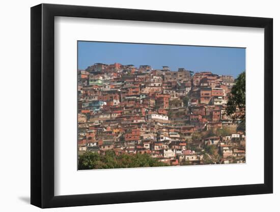 Barrios, Slums of Caracas on the Hillside, Caracas, Venezuela-Keren Su-Framed Photographic Print