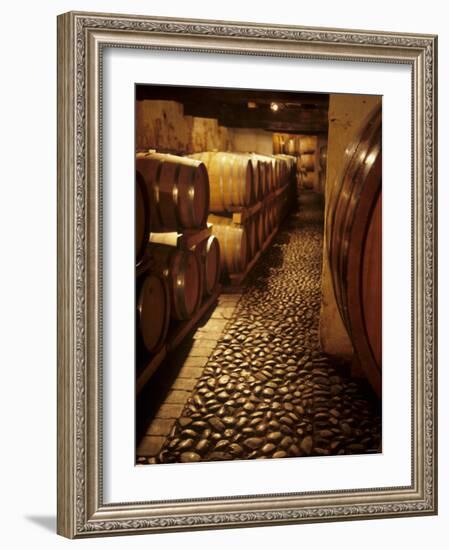 Barrique Cellar in Abbazia Di Rosazzo, Collio, Friuli-Hans-peter Siffert-Framed Photographic Print