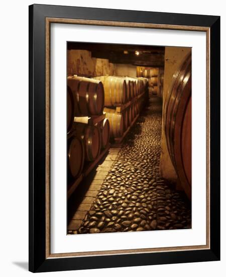 Barrique Cellar in Abbazia Di Rosazzo, Collio, Friuli-Hans-peter Siffert-Framed Photographic Print