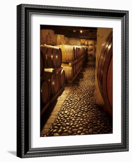 Barrique Cellar in Abbazia Di Rosazzo, Collio, Friuli-Hans-peter Siffert-Framed Photographic Print