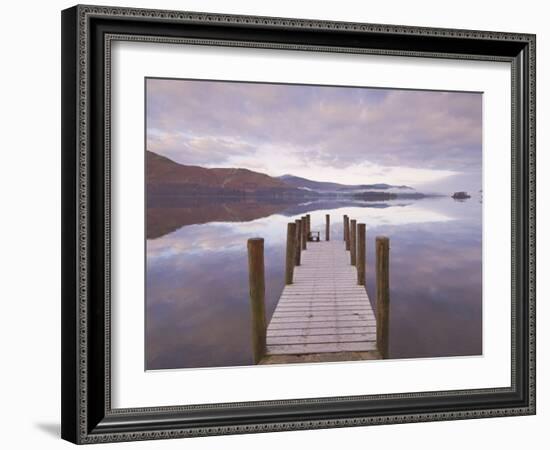 Barrow Bay Landing Stage, Derwent Water, Lake District, Cumbria, England, UK-Neale Clarke-Framed Photographic Print