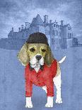 Beagle with Beaulieu Palace-Barruf-Art Print