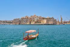 Water Taxi crossing the Grand Harbour, Valletta, Malta, Mediterranean, Europe-Barry Davis-Photographic Print