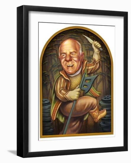 Barry Diller, 2002 (Acrylic on Illustration Board)-Anita Kunz-Framed Giclee Print