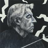 Portrait of Alistair Cooke, illustration for 'The Listener', 1970s-Barry Fantoni-Framed Giclee Print