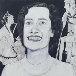 Portrait of Beryl Bainbridge, illustration for 'Cosmopolitan', 1970s-Barry Fantoni-Giclee Print